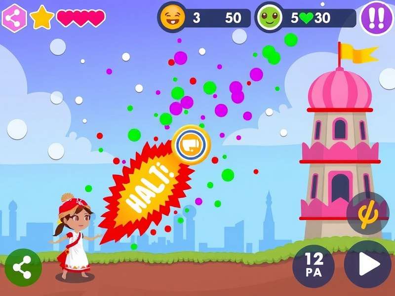 Holi Festival Fever Game Screenshot